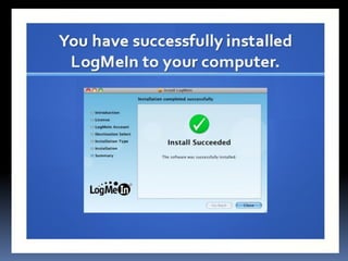 How to use log me in