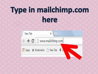 How to use mail chimp