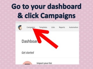 How to use mail chimp
