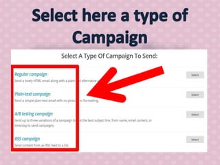 How to use mail chimp