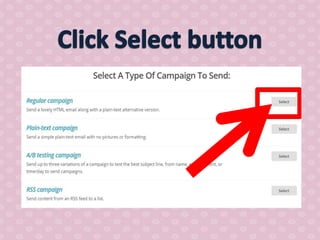 How to use mail chimp