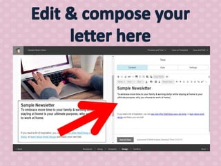 How to use mail chimp