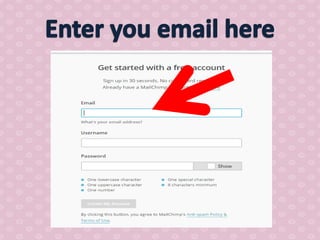 How to use mail chimp