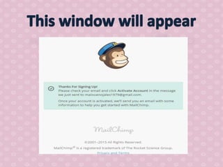 How to use mail chimp