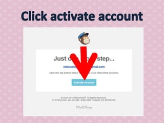 How to use mail chimp