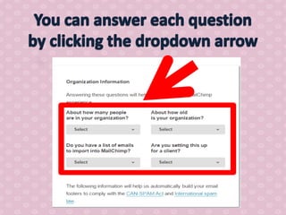 How to use mail chimp