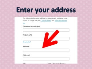 How to use mail chimp