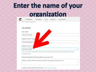 How to use mail chimp
