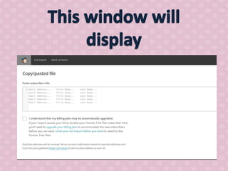 How to use mail chimp