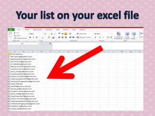 How to use mail chimp