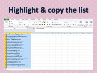 How to use mail chimp