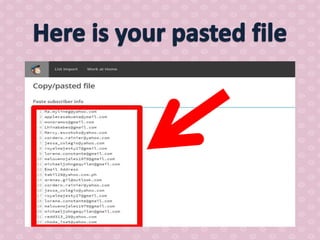 How to use mail chimp