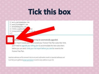 How to use mail chimp