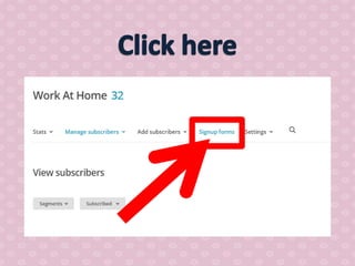 How to use mail chimp