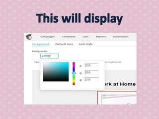 How to use mail chimp