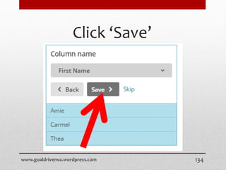 Click ‘Save’
www.goaldrivenva.wordpress.com 134
 