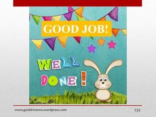 www.goaldrivenva.wordpress.com 232
GOOD JOB!
 
