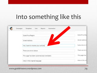 Into something like this
www.goaldrivenva.wordpress.com 79
 