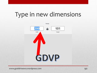 Type in new dimensions
www.goaldrivenva.wordpress.com 90
 
