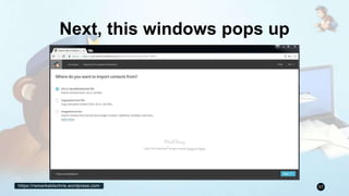 https://remarkablechris.wordpress.com 57
Next, this windows pops up
 