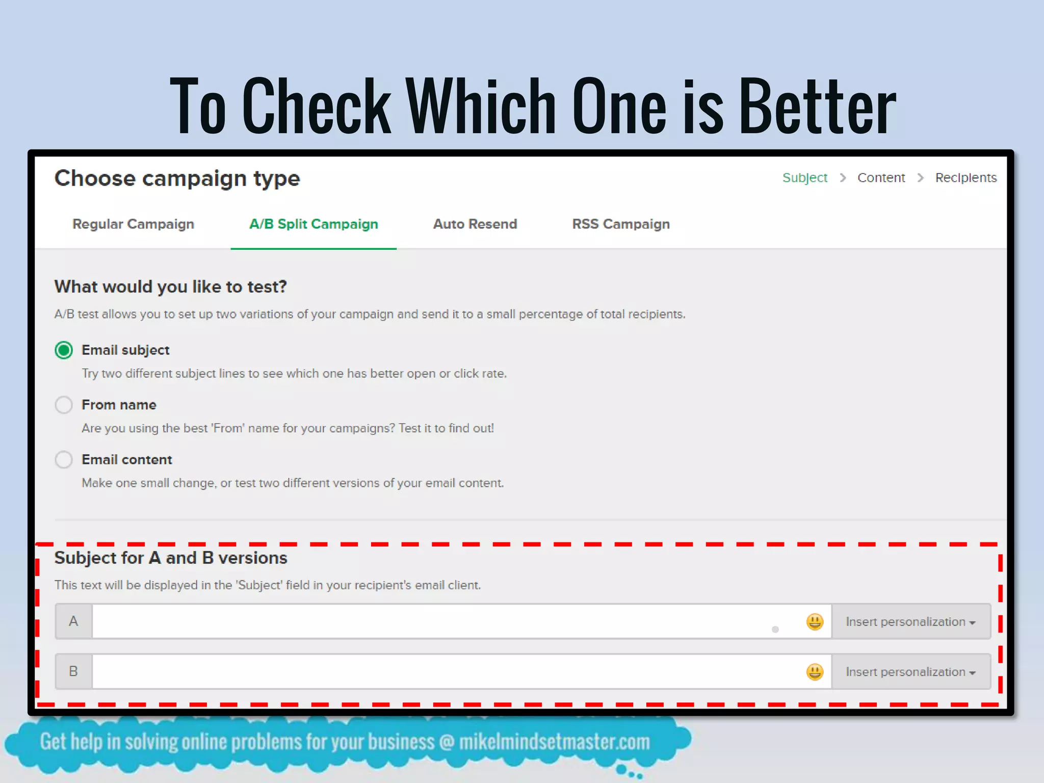 To Check Which One is Better
 