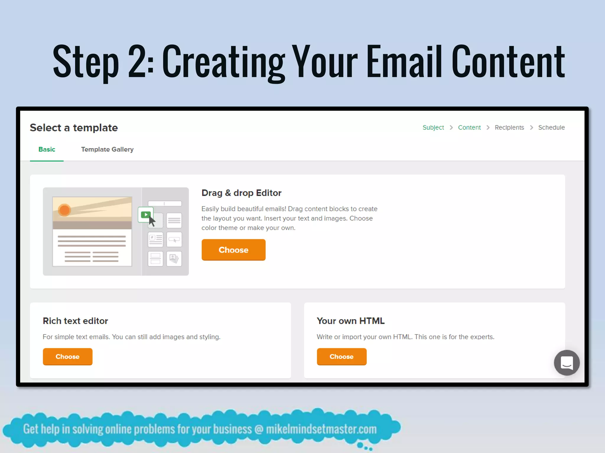 Step 2: Creating Your Email Content
 