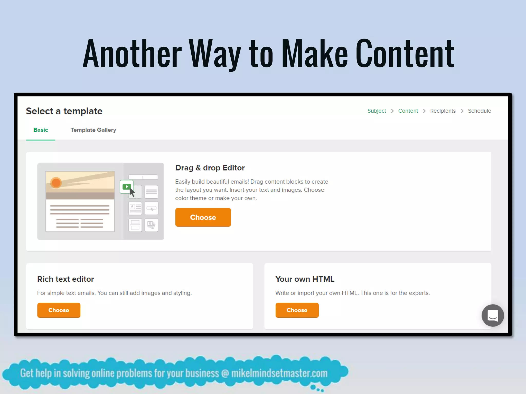 Another Way to Make Content
 