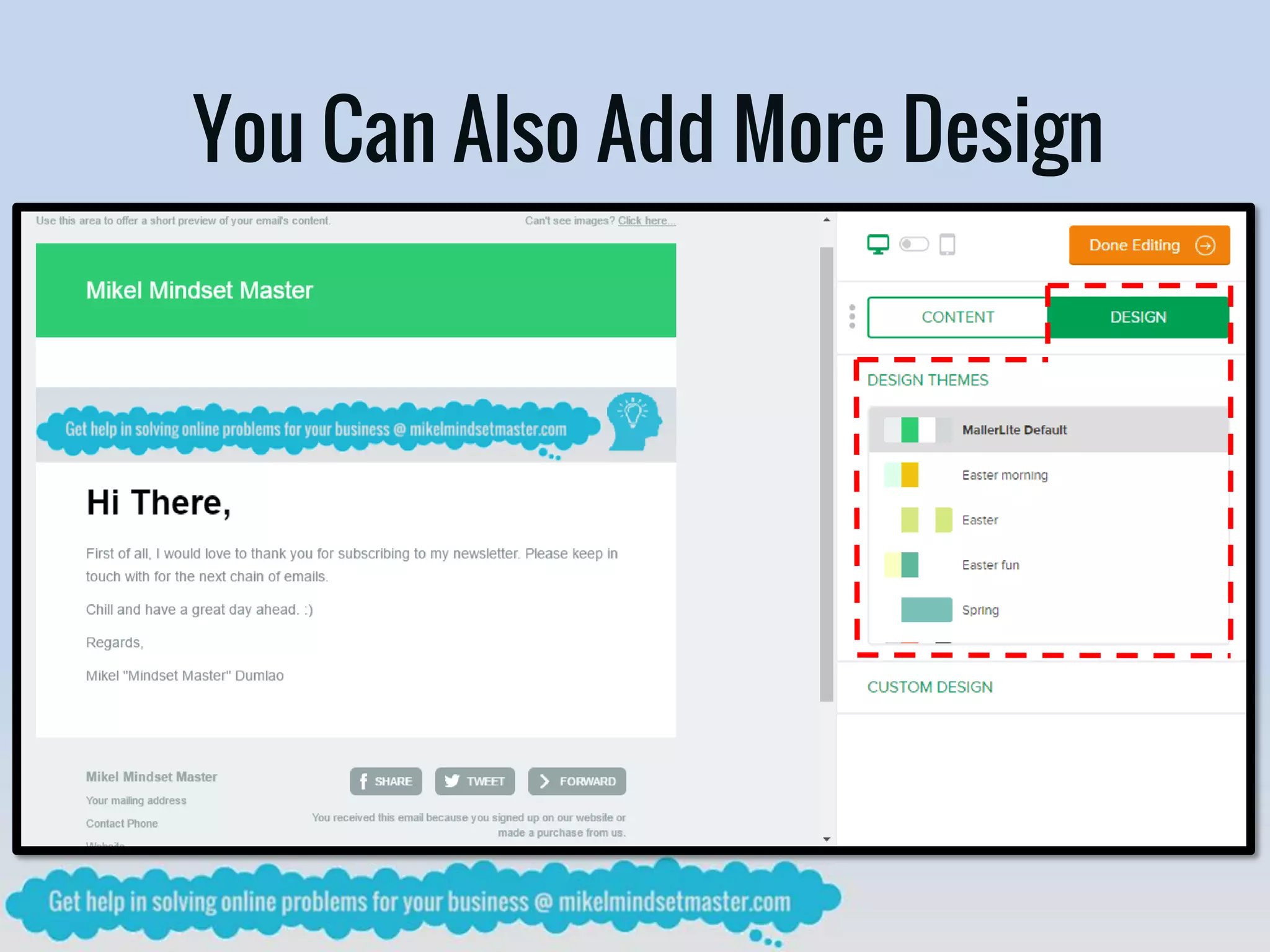 You Can Also Add More Design
 