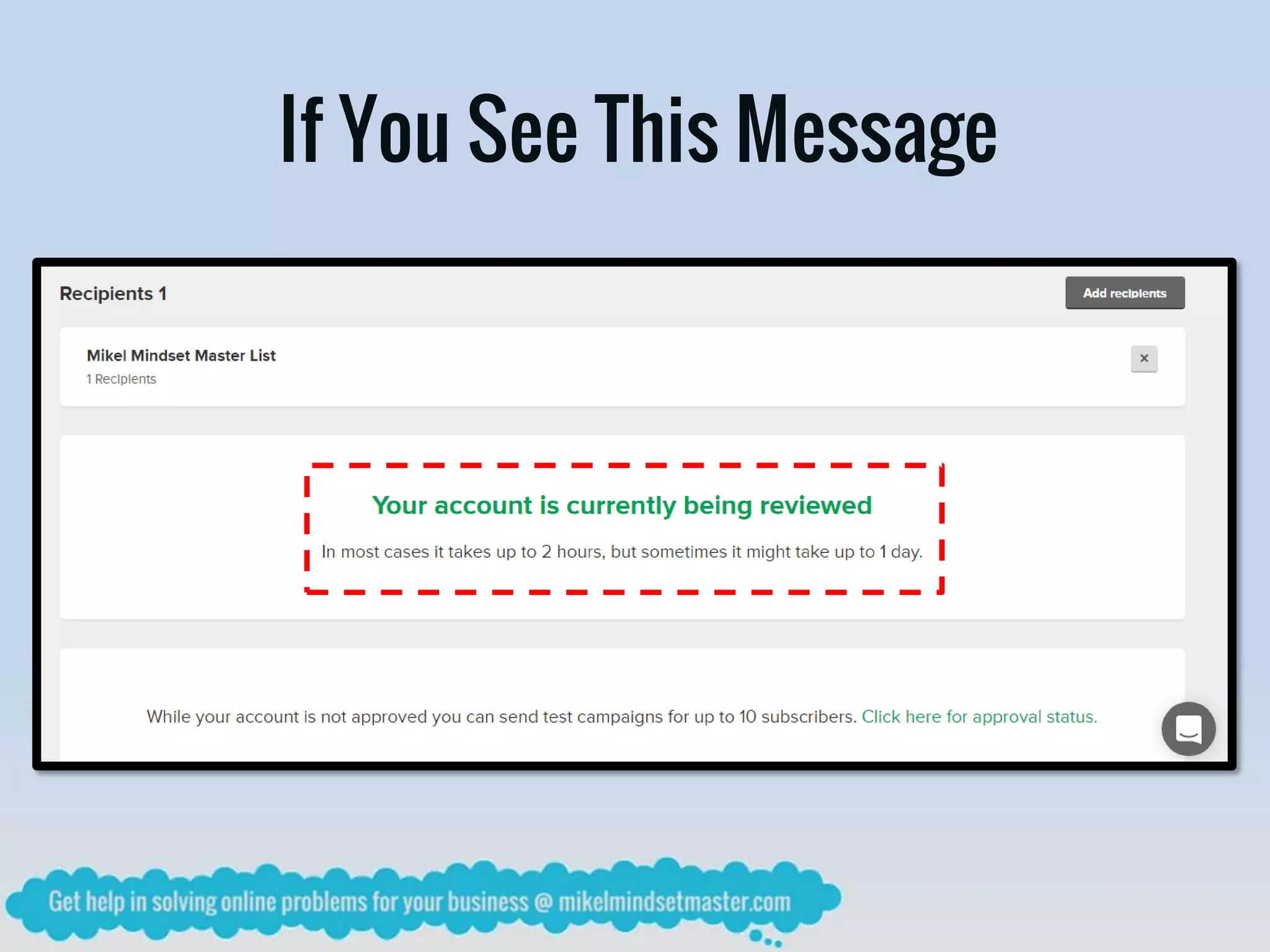 If You See This Message
 