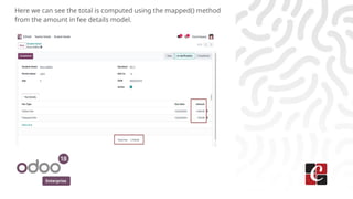 Enterprise
Here we can see the total is computed using the mapped() method
from the amount in fee details model.
 