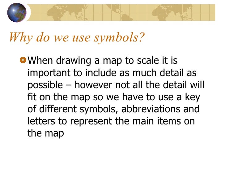 How to use map symbols