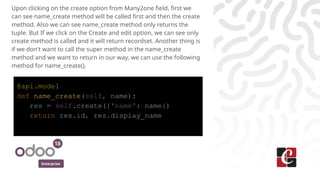 How to use name_create method in Odoo 18 | PPTX