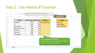 How to use nested if function | PPTX
