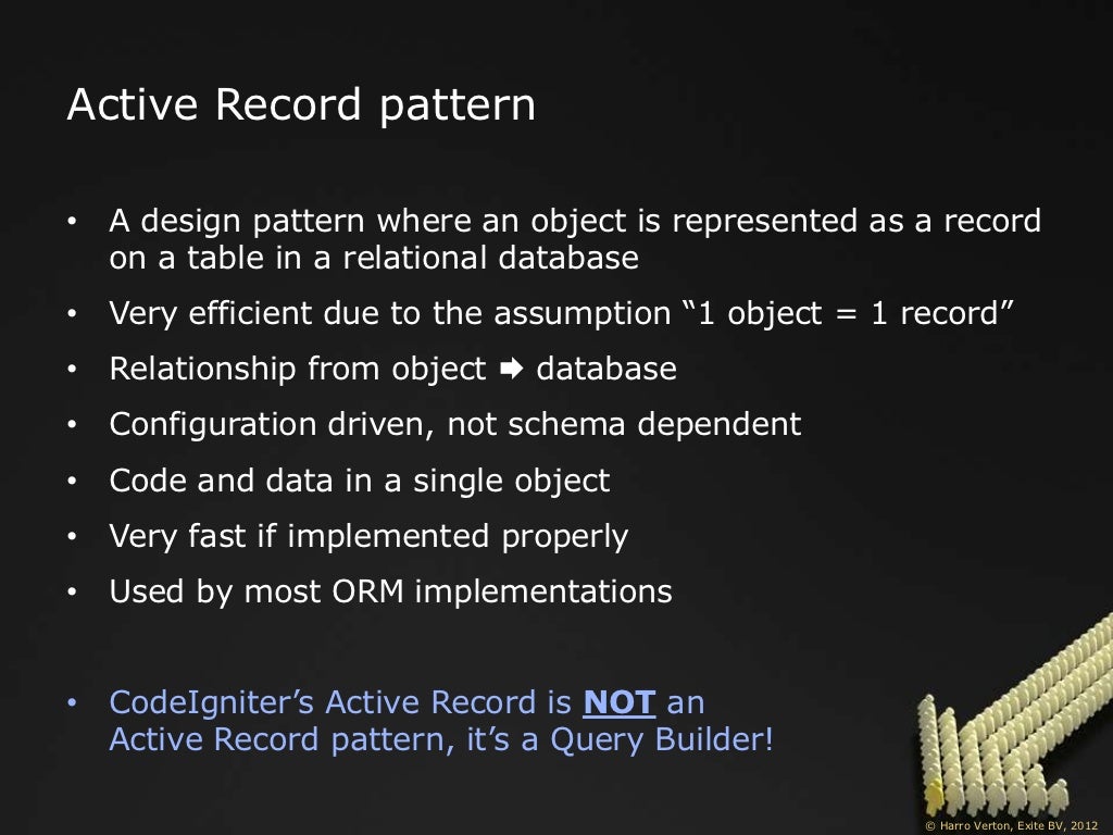 Active Record pattern • A