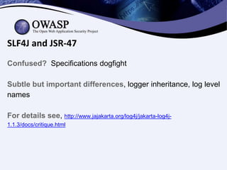 How to Use OWASP Security Logging