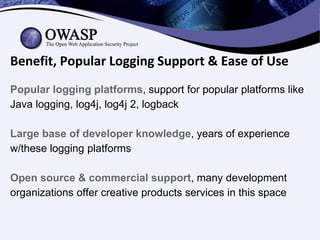 How to Use OWASP Security Logging