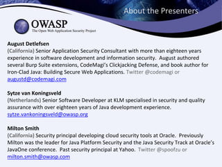 How to Use OWASP Security Logging