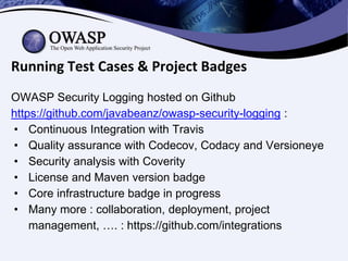How to Use OWASP Security Logging