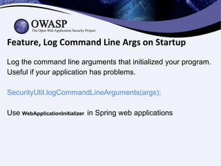 Feature, Log Command Line Args on Startup
Log the command line arguments that initialized your program.
Useful if your app...
