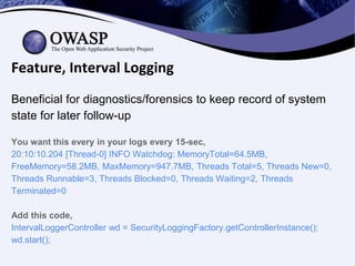 How to Use OWASP Security Logging