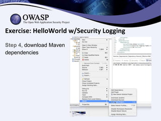 How to Use OWASP Security Logging