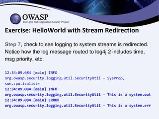 How to Use OWASP Security Logging