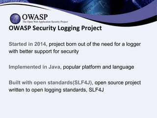 How to Use OWASP Security Logging