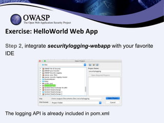 How to Use OWASP Security Logging