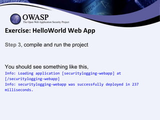 How to Use OWASP Security Logging