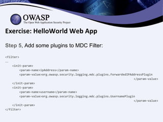 How to Use OWASP Security Logging