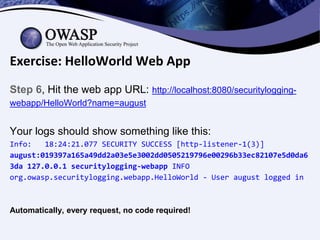 How to Use OWASP Security Logging