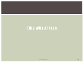 THIS WILL APPEAR
vhonbvega.com 127
 