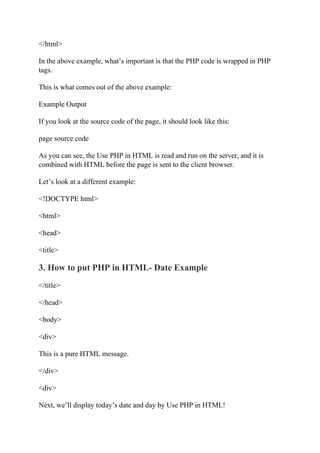 How to Use PHP in HTML.pdf