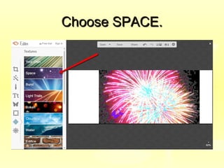 Choose SPACE.Choose SPACE.
 